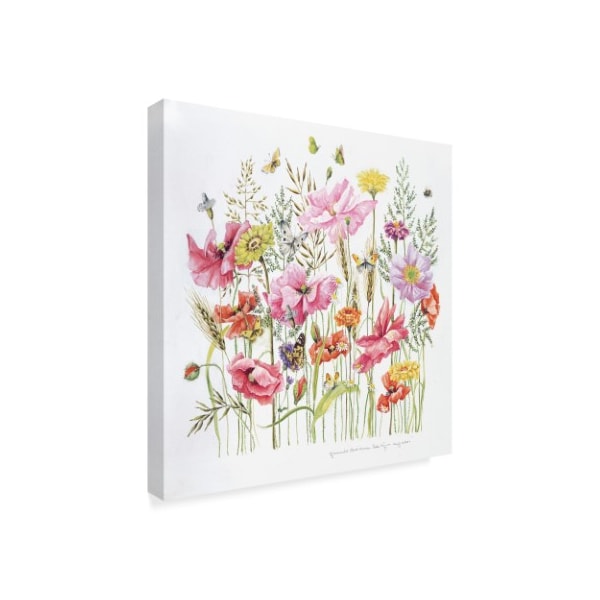 Janneke Brinkman-Salentijn 'Pink Red Bouquet' Canvas Art,14x14